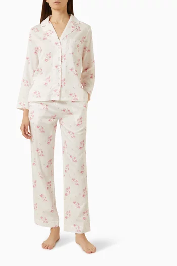 Juliette Pyjama Set in Cotton-satin