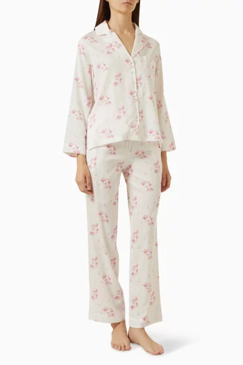 Juliette Pyjama Set in Cotton-satin