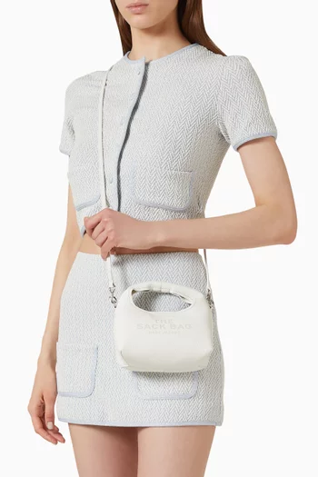 The Micro Crossbody Sack Bag in Leather