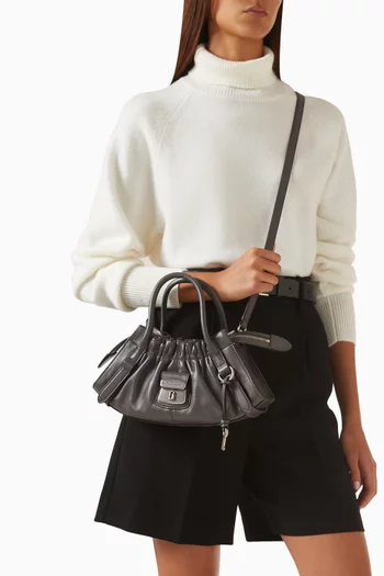 The Small Cristina Satchel Bag in Nappa Leather