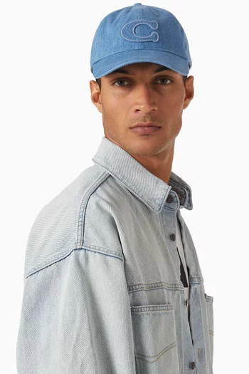 Signature Patch Baseball Hat in Cotton Canvas