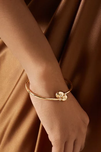 Forever "I Love You" Crossover Bracelet in 18kt Gold