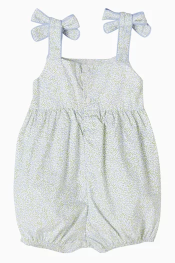 Francine Smocked Romper in Cotton