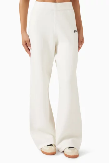Varsity Knit Straight-leg Sweatpants