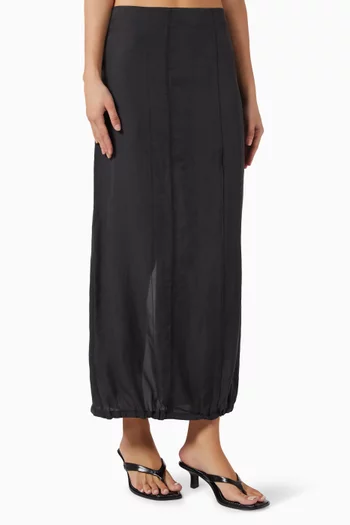 Whiplash Skirt in Cupro