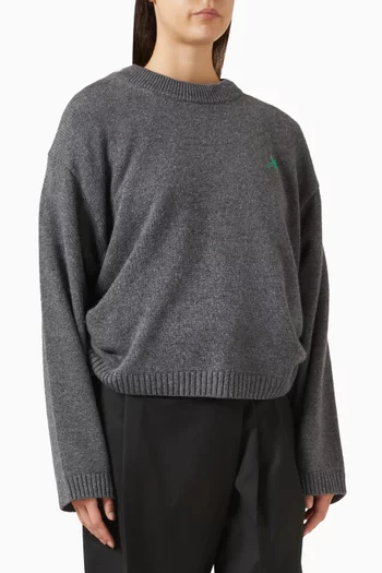 Oversized Sweater in Wool-mix