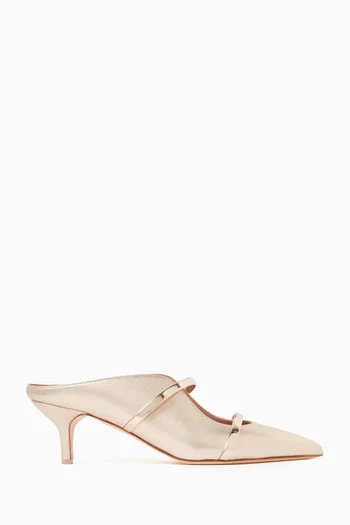 Maureen 45 Mules in Nappa Leather