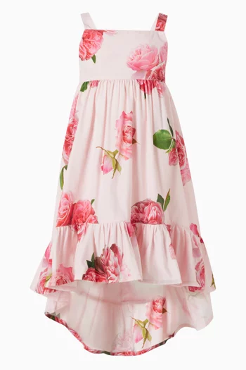Roses-print Dress