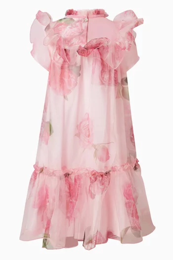 Roses Dress in Organza