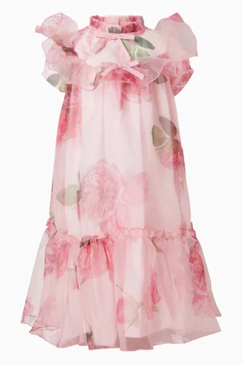 Roses Dress in Organza