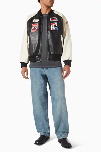 DR Pro Series Racing Jacket in Faux Leather