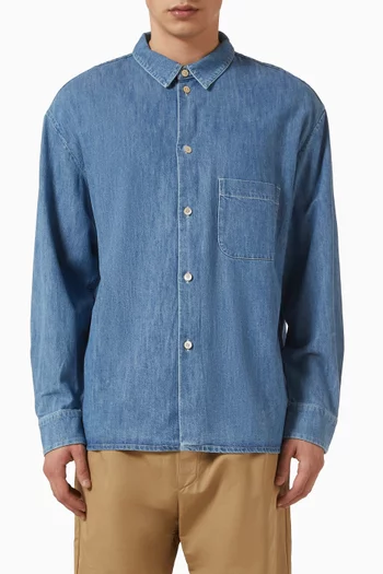 Gusto Oversized Shirt in Denim