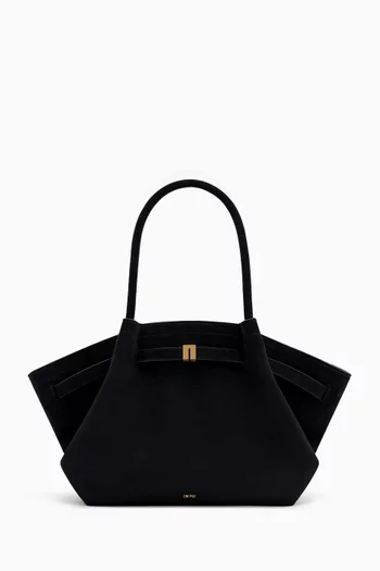 Medium Hana Tote Bag in Faux Suede