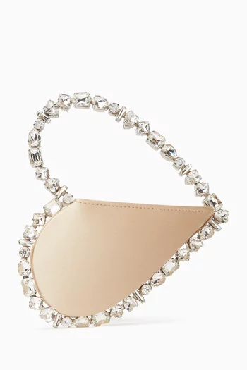 Taliya Love Heart Clutch in Satin