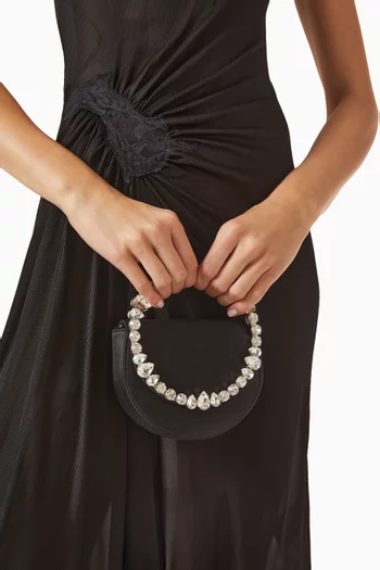 Mini Lily Top-handle Bag in Satin