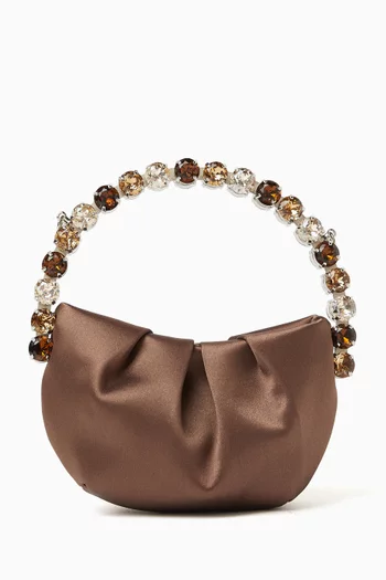 Micro Eternity Top-handle Bag in Satin