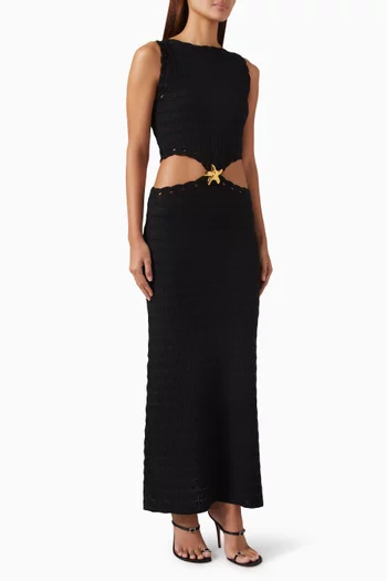 Risha Cut-out Dress in Viscose Blend