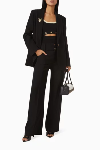 Paixos Wide-leg Pants in Tencel Blend