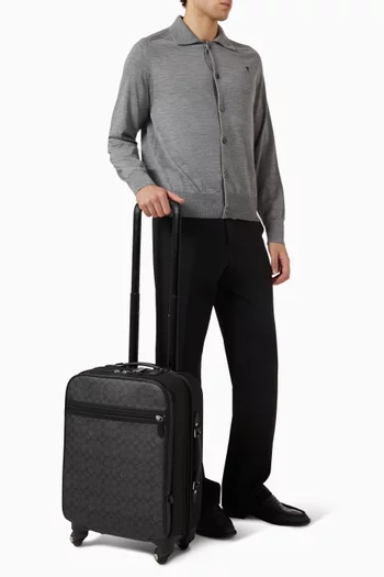 Wheeled Carry On Suitcase in Signature Canvas