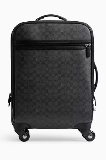 Wheeled Carry On Suitcase in Signature Canvas