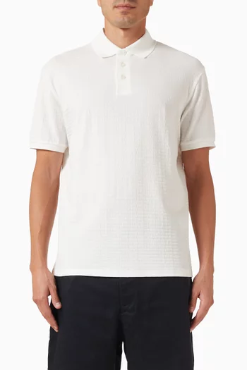 EA Text Logo Polo Shirt in Cotton