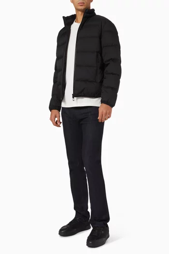 Water-repellent Quilted Down Jacket in Nylon