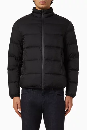 Water-repellent Quilted Down Jacket in Nylon
