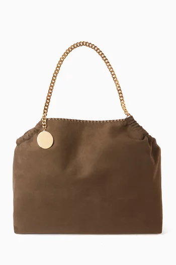 Falabella Drawstring Bag in Faux Suede