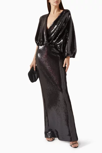 Opaline Sequin-embellished Gown