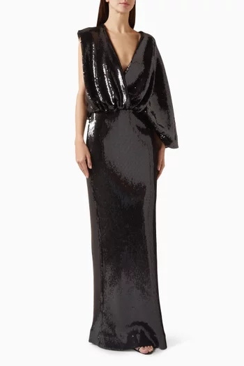 Opaline Sequin-embellished Gown