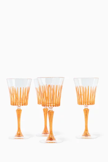 Murano Crystal Wine Glasses, Set of 4