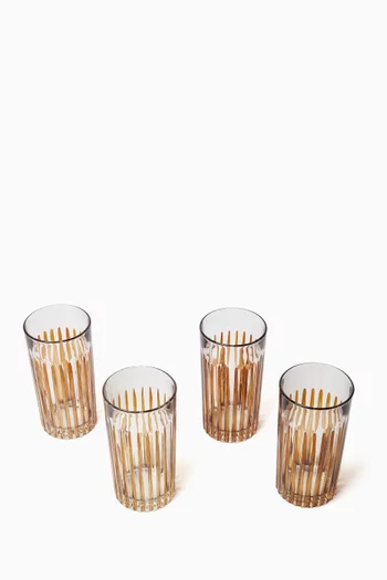 Murano Hand-painted Glass, Set of 4