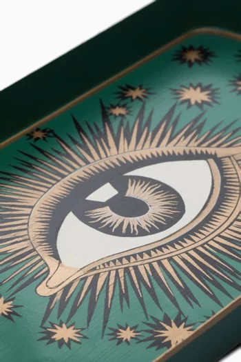 All Seeing Eye Tray in Hand-painted Iron