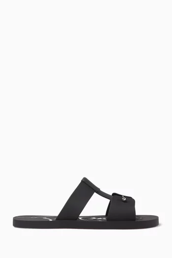 Zakouski Slide Sandals in Rubber