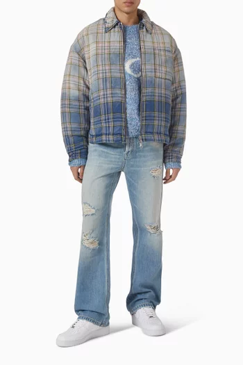 Flannel Overshirt in Brushed Cotton