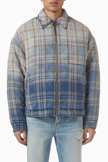 Flannel Overshirt in Brushed Cotton