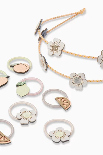 Spring Blossom Alice Band & Mini Hair Clip Set