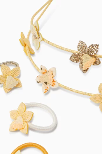 Daffodil Headband & Mini Hair Tie Set