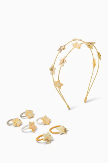 Daffodil Headband & Mini Hair Tie Set