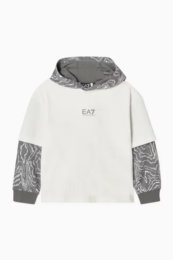 EA7 Logo Hoodie