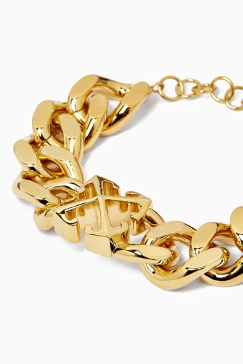 Arrow Chain Bracelet in Brass