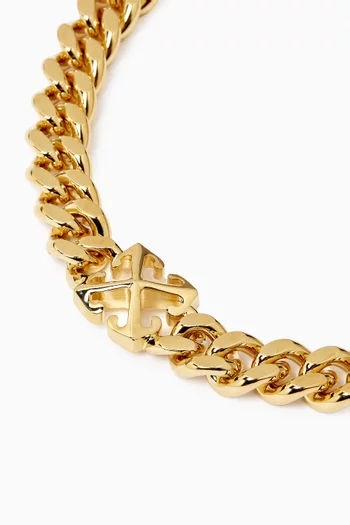 Arrow Chain Necklace in Brass