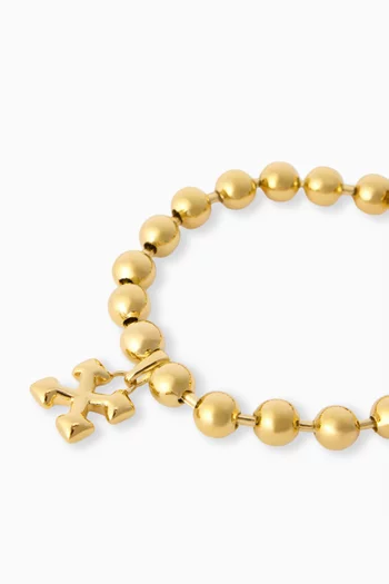 Arrow Ballchain Bracelet in Brass