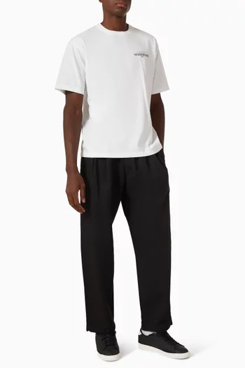 Baggy Silhouette Easy Pants in Cotton & Linen