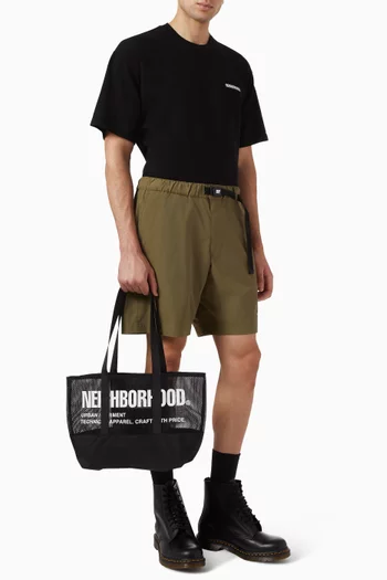 Logo Tote Bag in Mesh