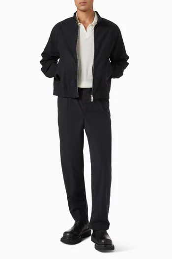 Cory Bomber Jacket in Cotton Poplin