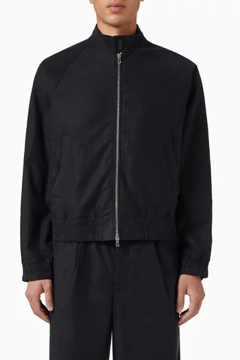 Cory Bomber Jacket in Cotton Poplin