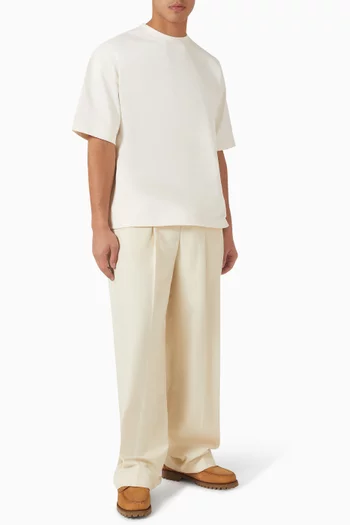 Mock Neck T-shirt in Cotton
