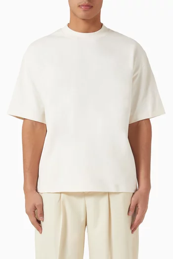 Mock Neck T-shirt in Cotton