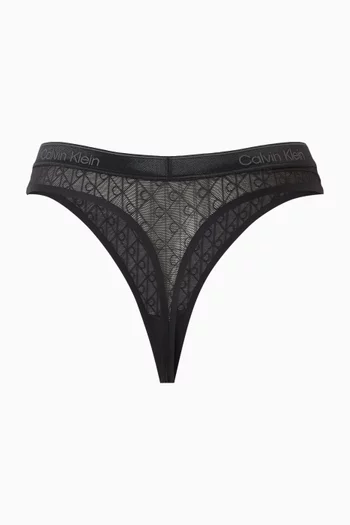 Semi-sheer Thong